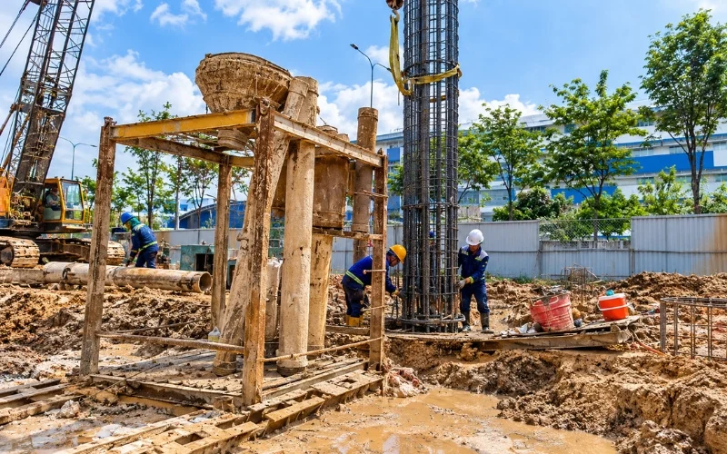 xử lý cọc D600 bị nghiêng