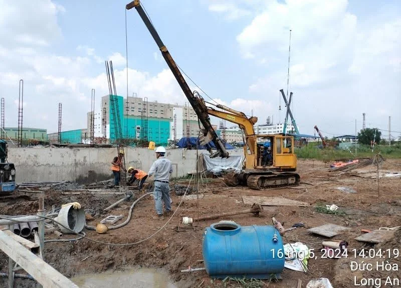 Thi công cọc khoan nhồi D500 phù hợp cho các công trình lớn.
